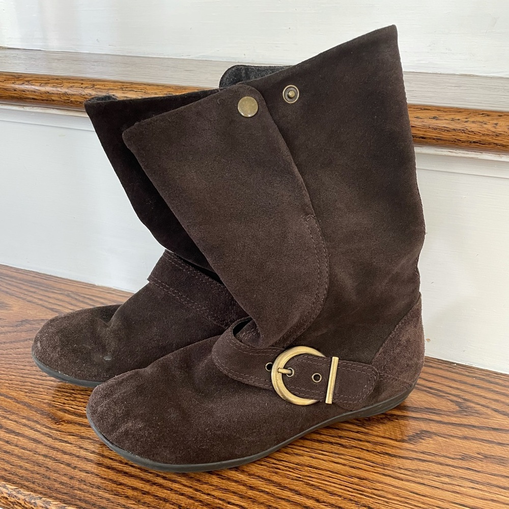 White Mountain brown booties